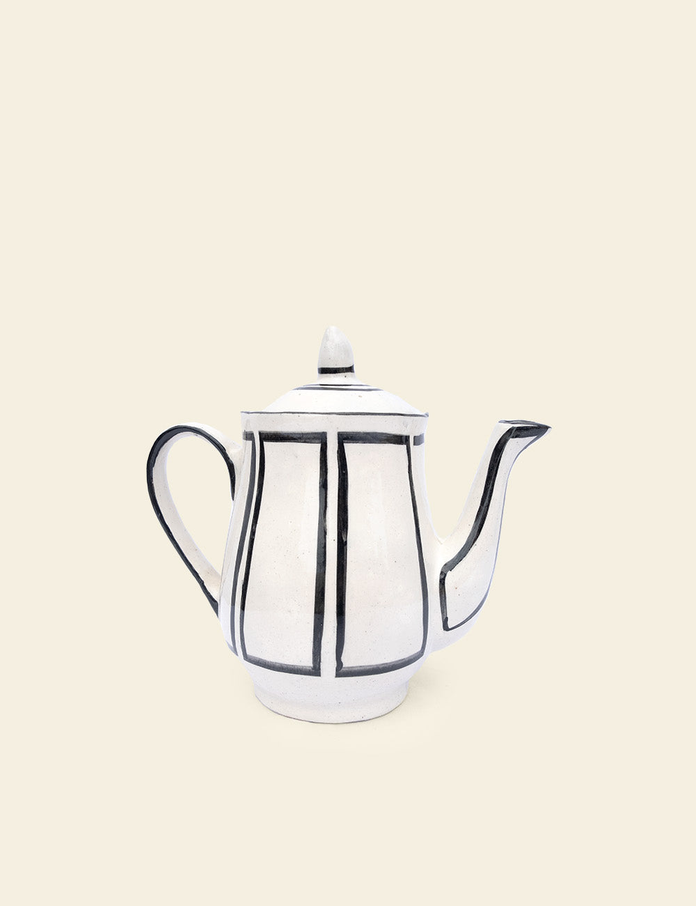 Lines Bone China Teapot