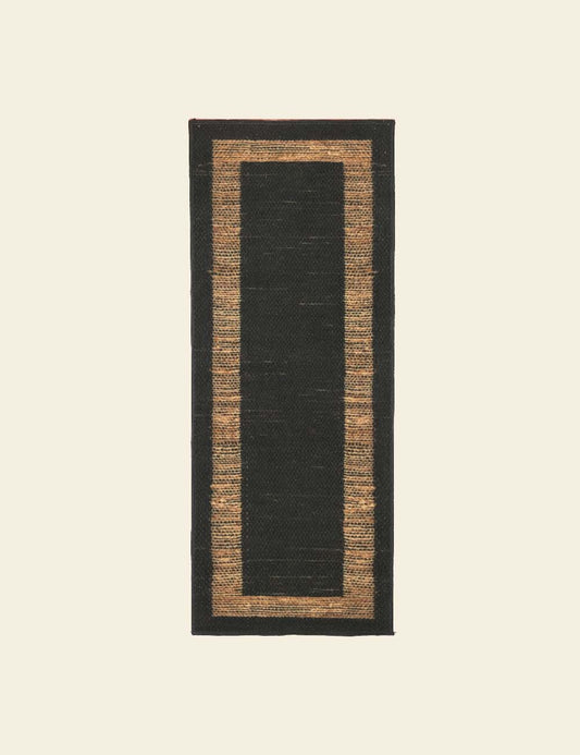 Black & Brown Jute Runner