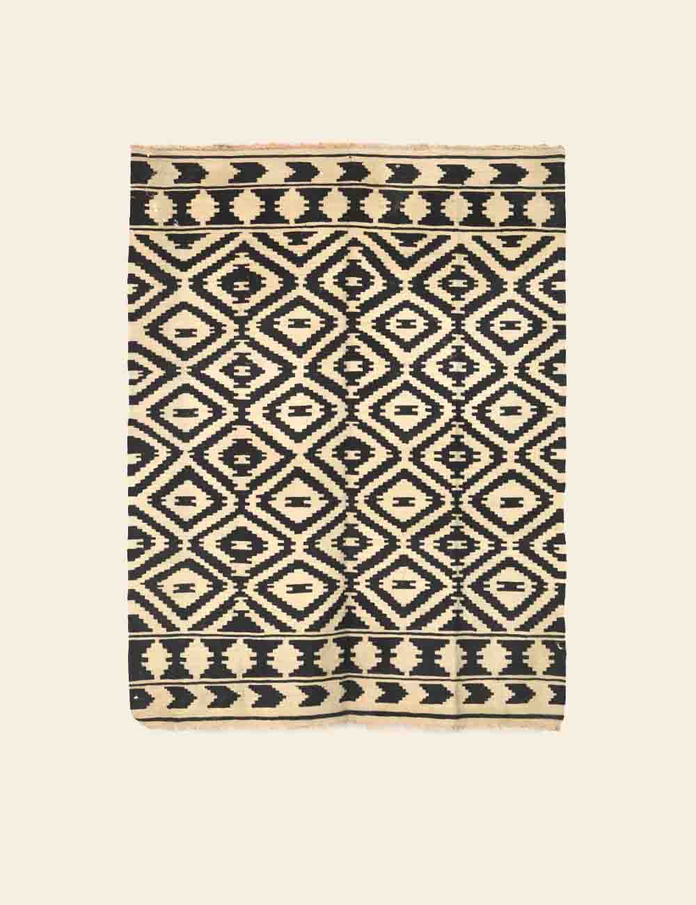 Black & White Tribal Rug