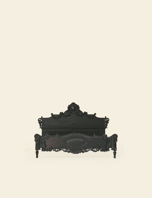 Black Majestic French Double Bed, King Size