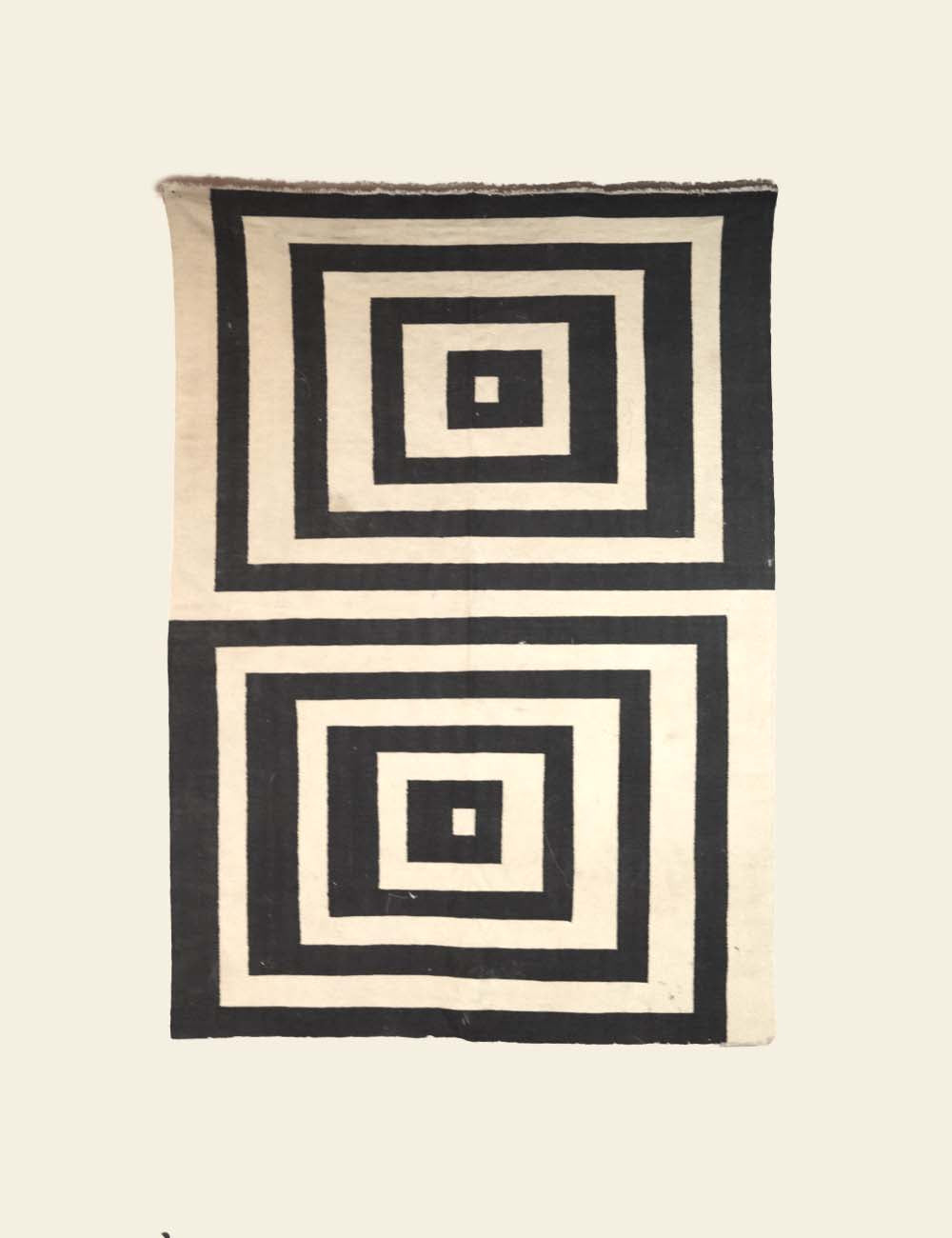 Black Squares Rug