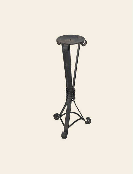 Black Wrought Iron Candle Stand – Large