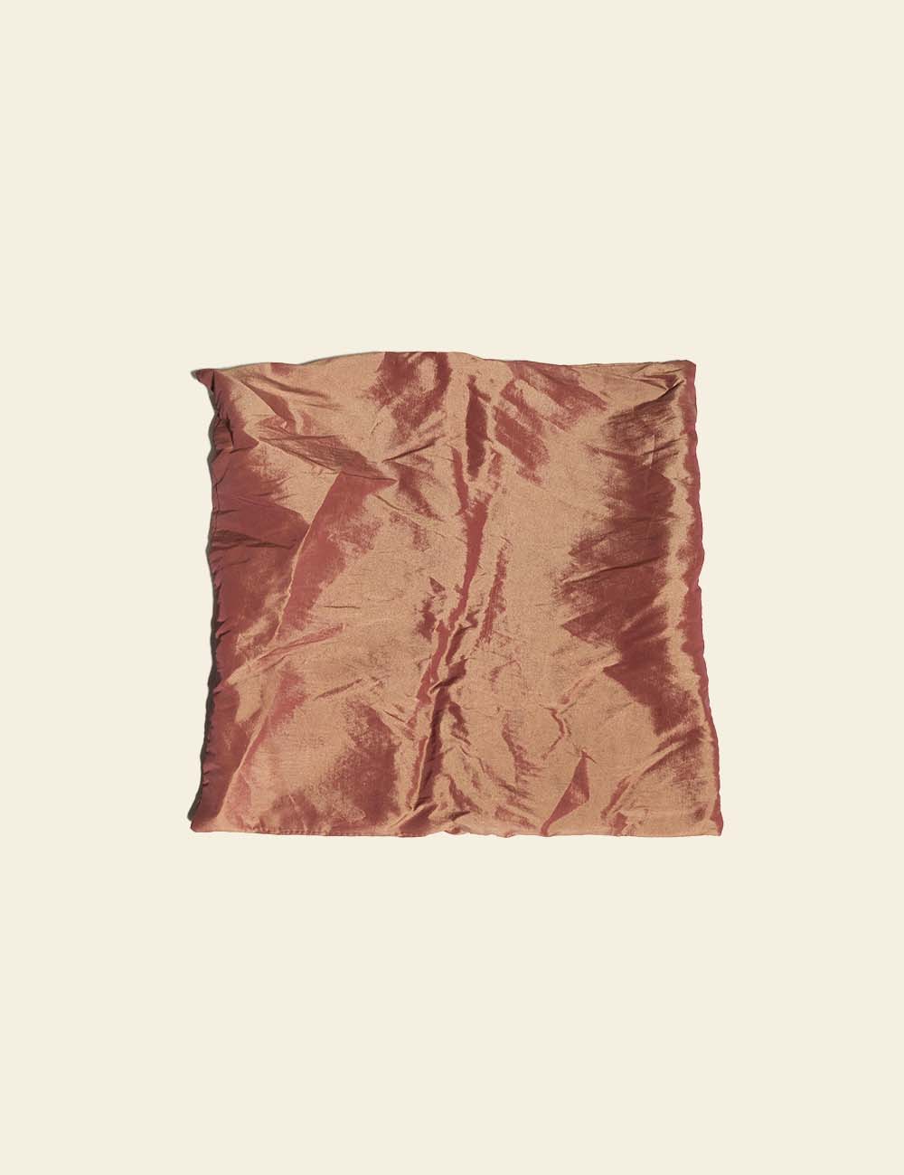 Copper Pink Dual Shade Silk Cushion Cover