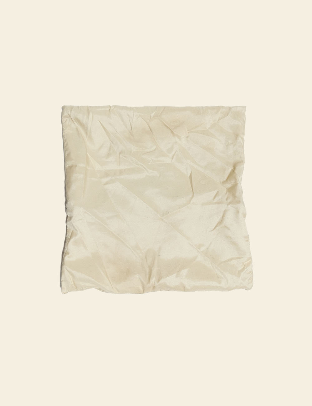 Cream Silk Cushion Cover