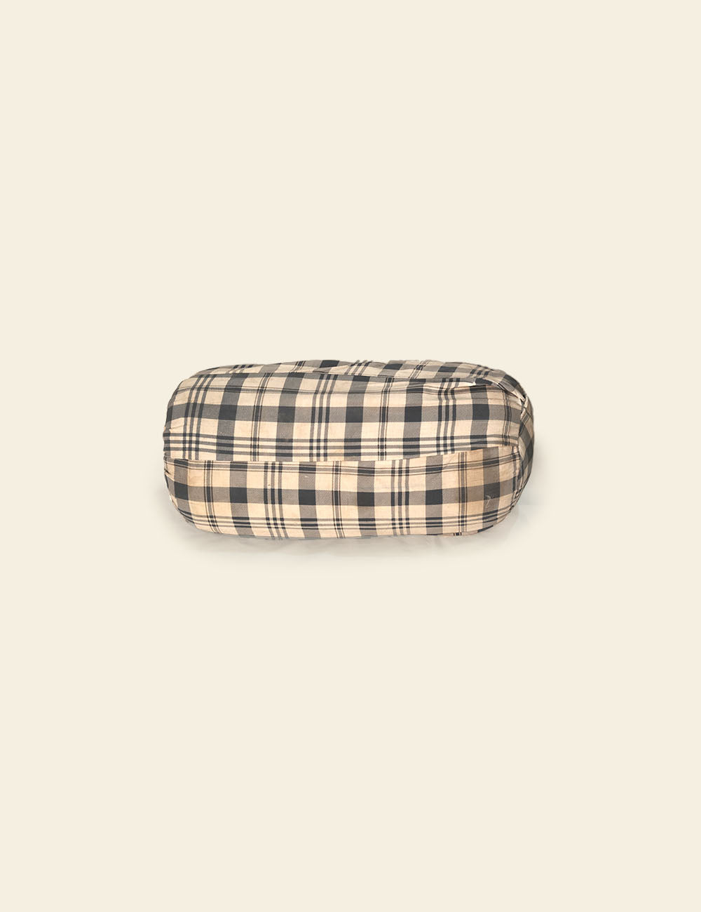 Dark Grey Cream Checkered Backrest