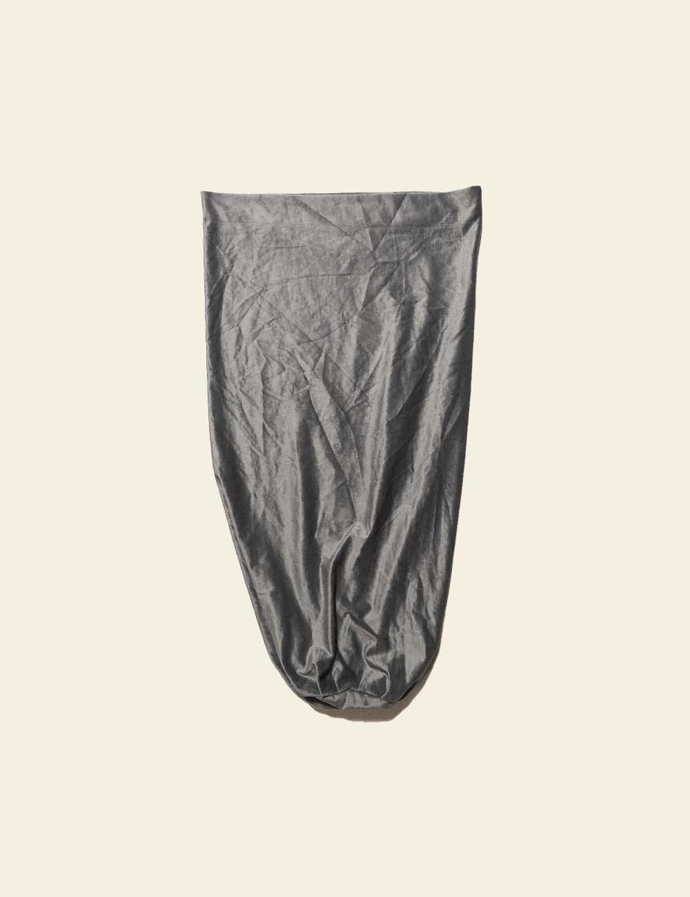 Dark Grey Velvet Back Rest Cover