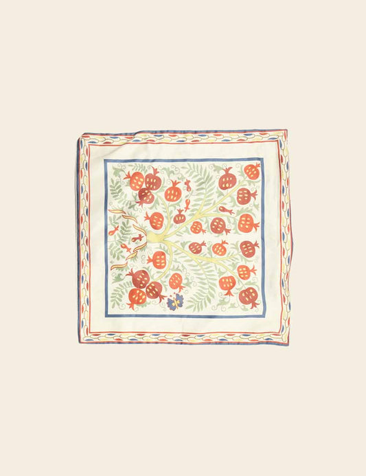 Detailed Colorful Floral Pattern Cushion Cover