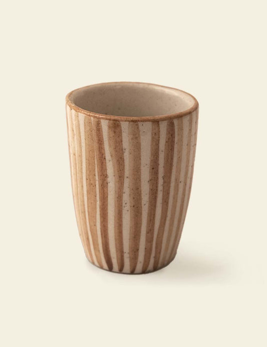 Dripping Coffee Stripes Ceramic Mug