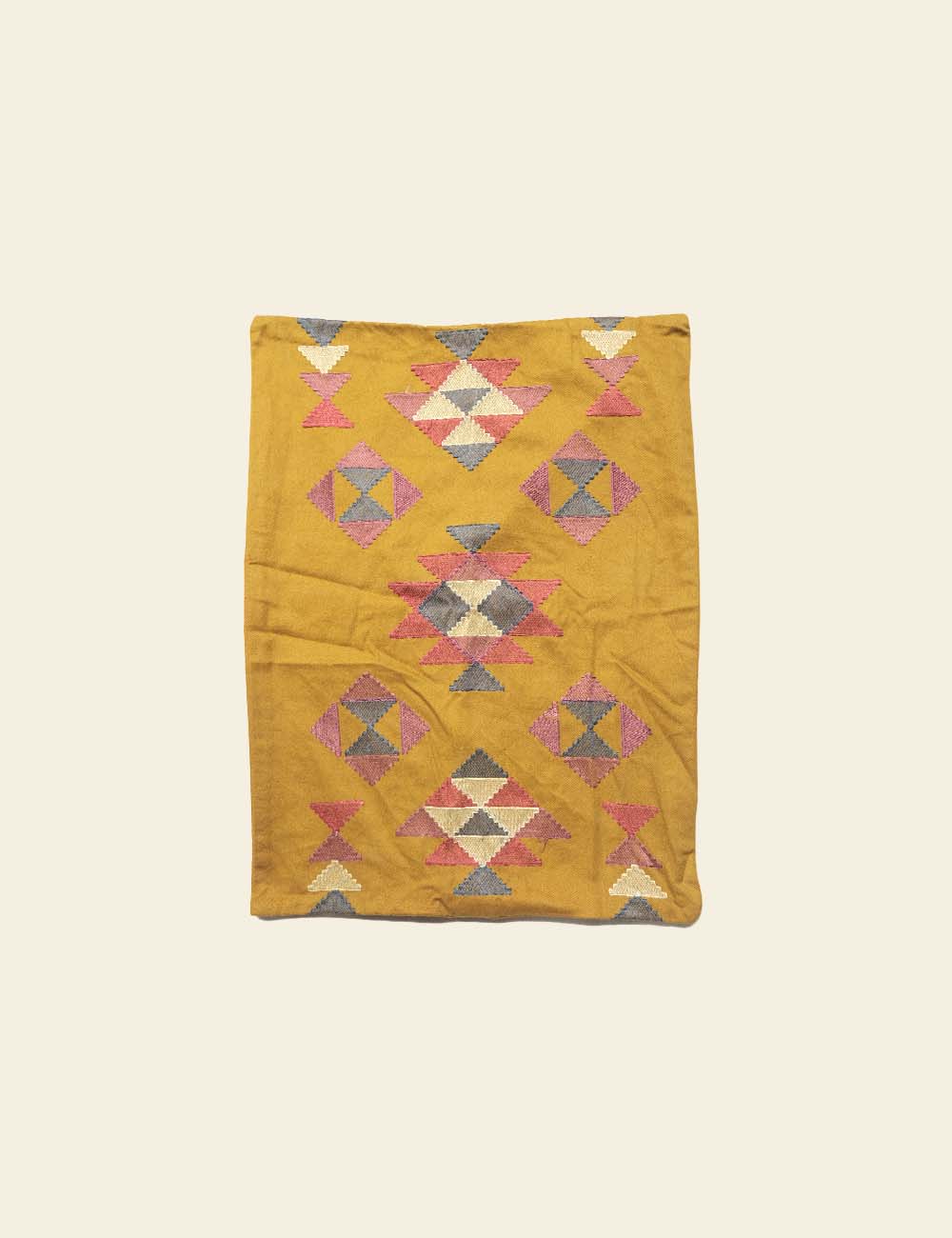 Earthy Tribal Pattern Cushion Cover