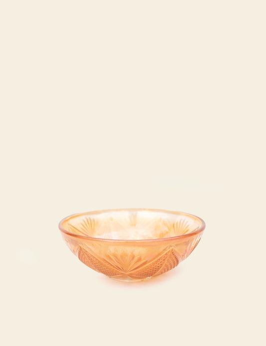 Fenton Carnival Glass Peach Bowl