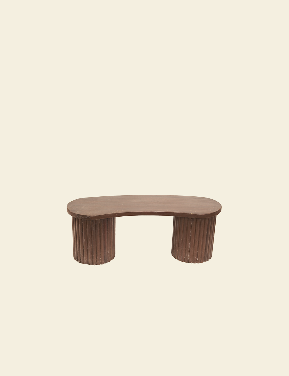 Flutes Oak Legs Bean Desk Table