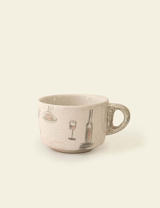 Hand-Painted Ceramic Mug