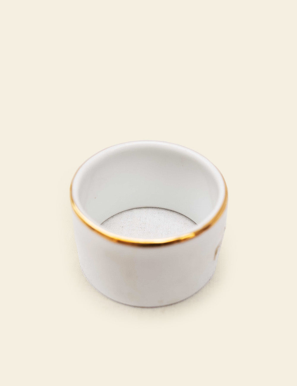 Gold Trim Ceramic Ramekin