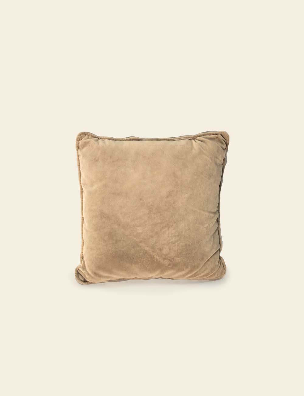 Golden Brown Velvet Cushion