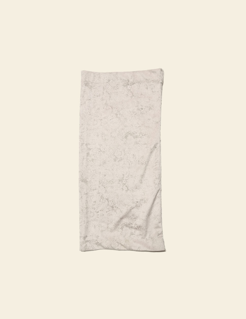 Grey & White Jacquard Back Rest Cover