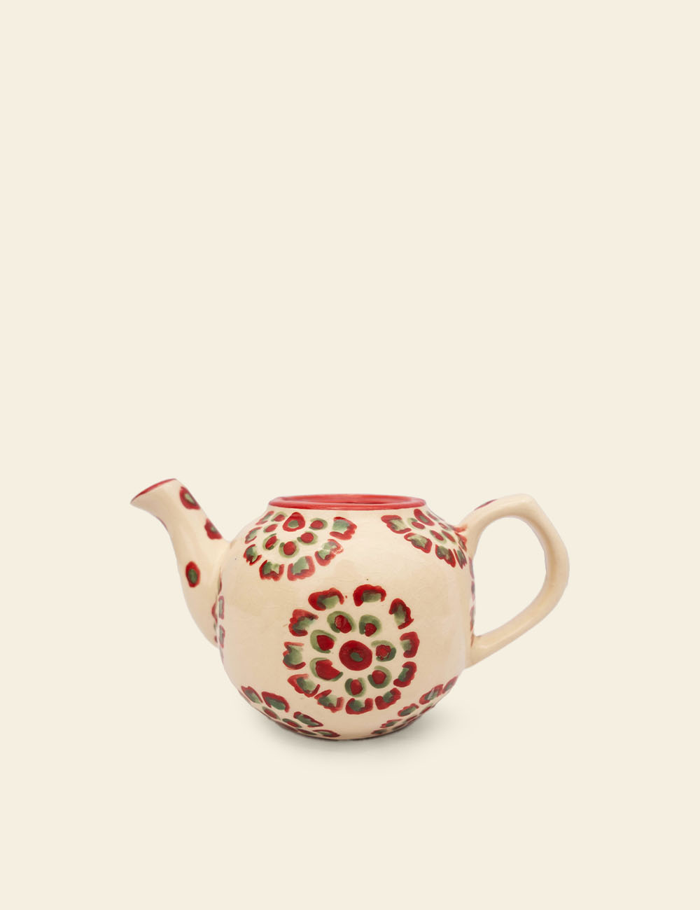 Hand Painted Floral Teapot