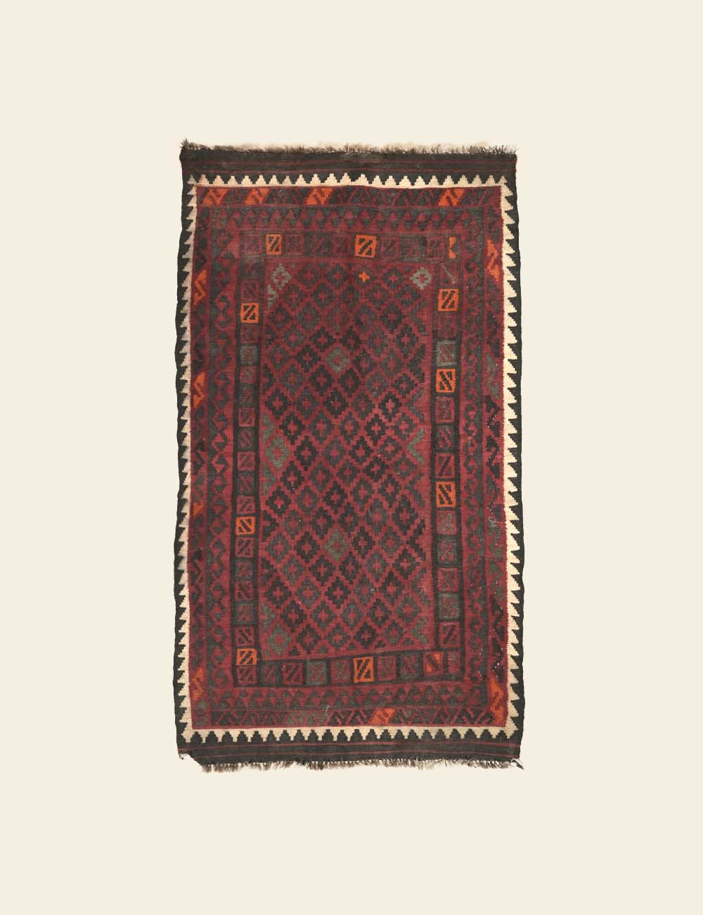 Handmade Maroon Rug