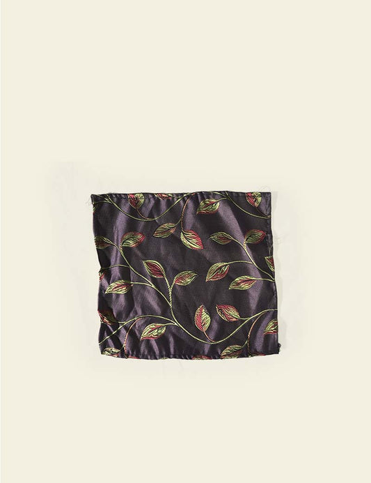 Indigo Silk Embroidered Dinner Napkin