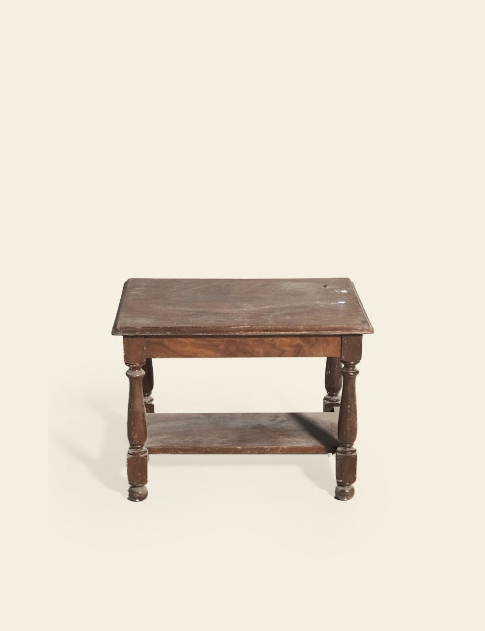 Jacobean 2 Tier Oak Joint Stool Nightstand