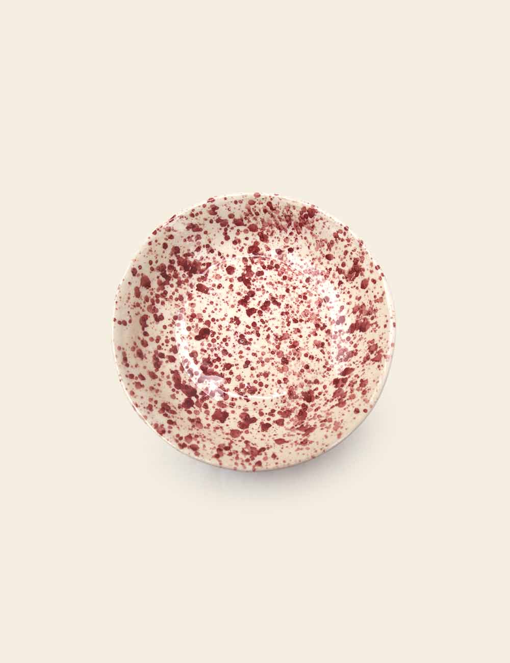Luncheon Red Speckled Saucer