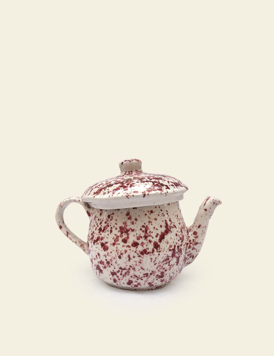 Luncheon Red Speckled Teapot