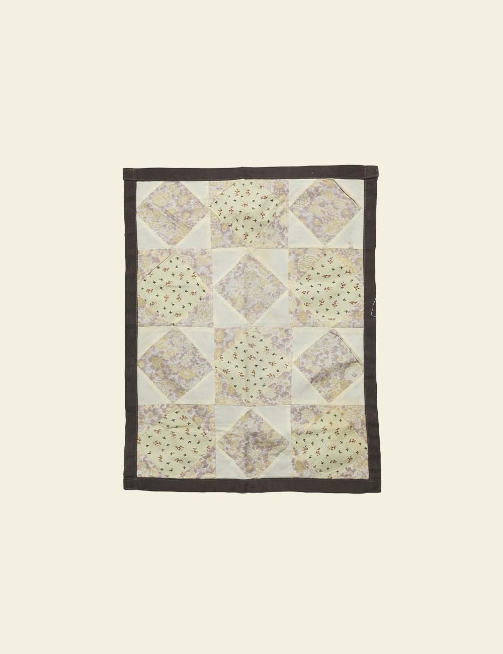 Off-White & Butter Yellow Patchwork Place Mat
