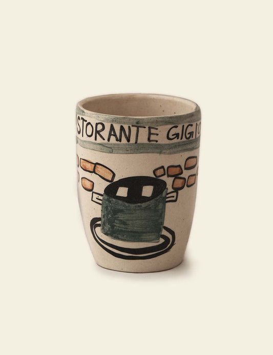 Off White Green Ceramic Mug