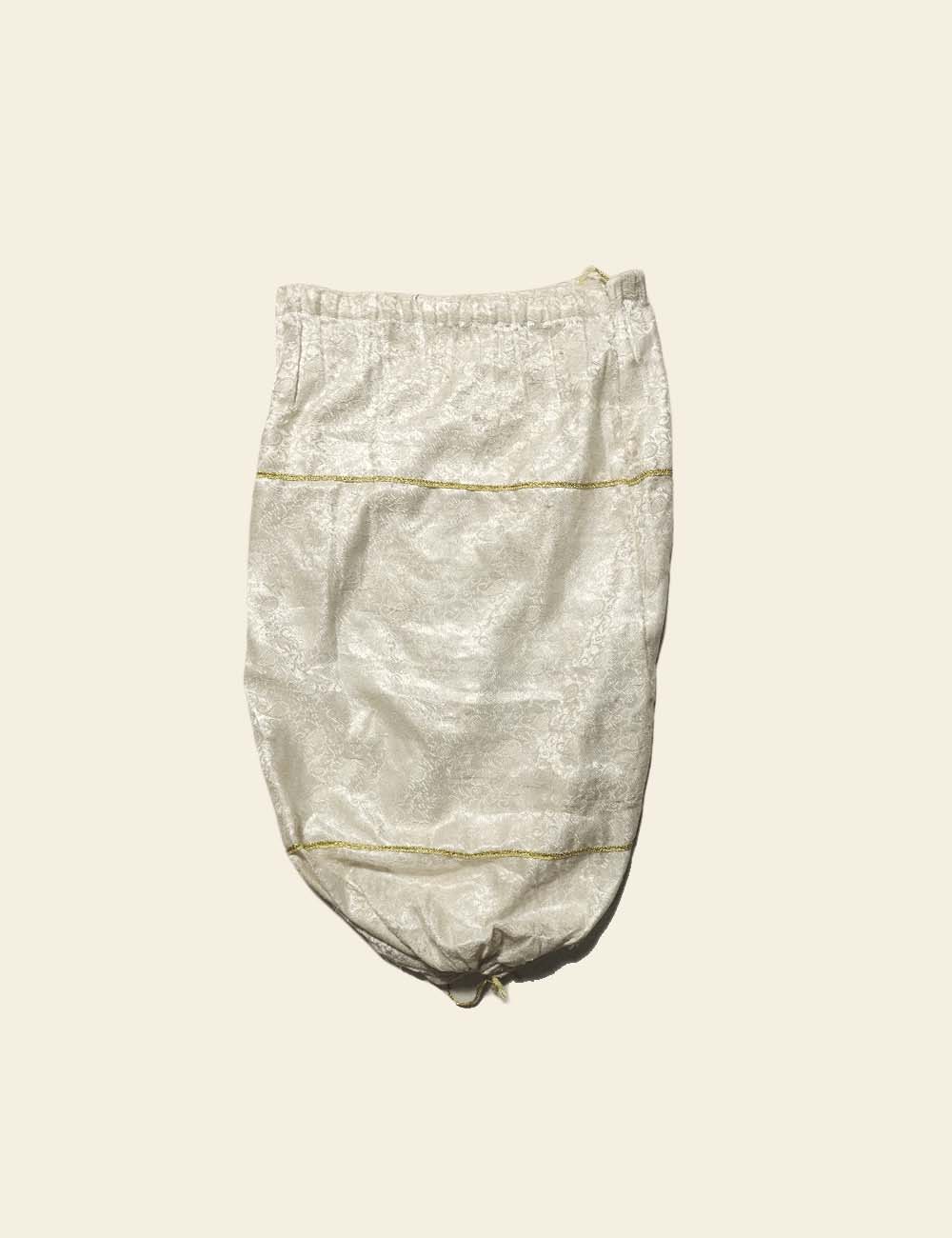 Off-White Jacquard Silk Back Rest Cover