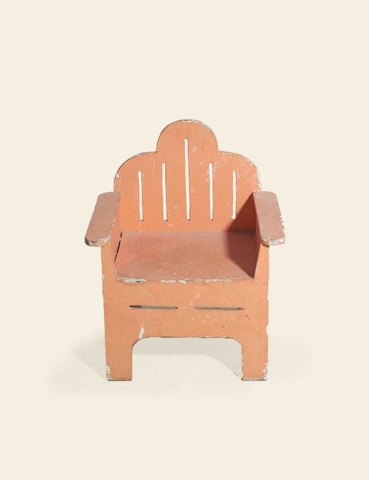 Peach Mini Wooden Garden Chair
