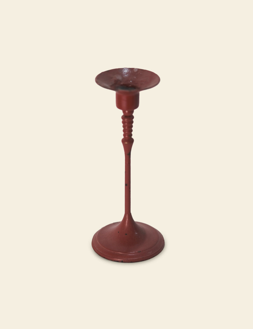 Red Iron Candle Stand