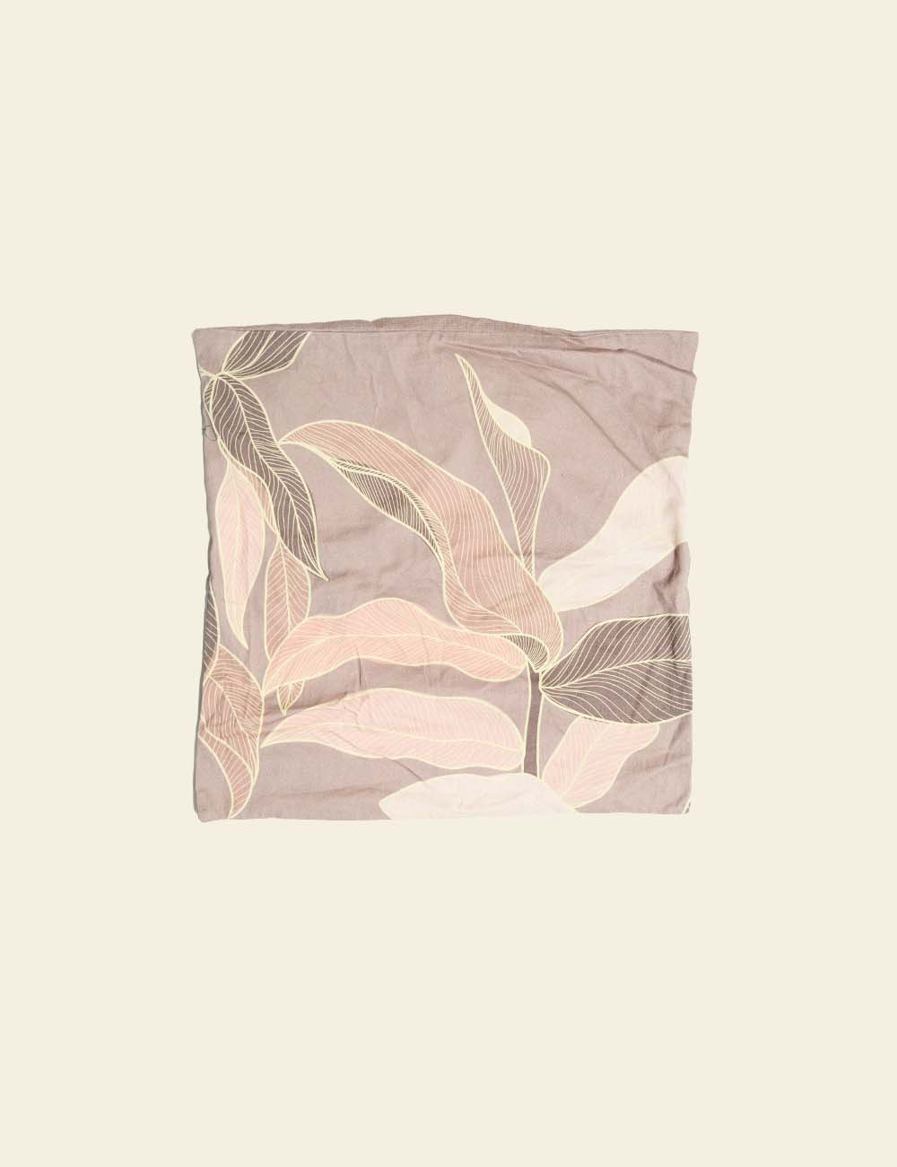 Tea Pink Floral Silk Cushion Cover