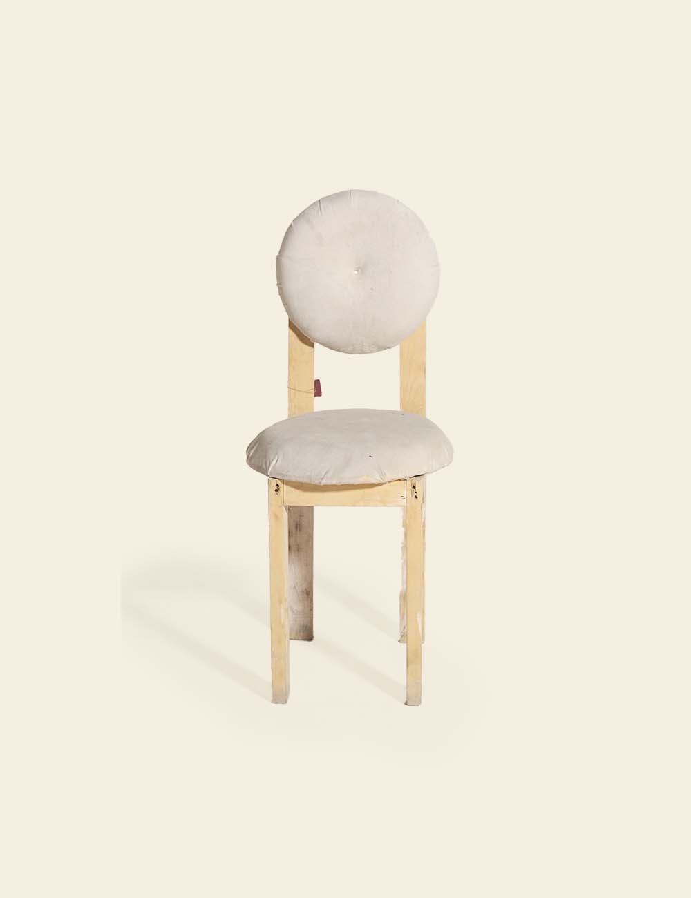 White Donut Dining Chair