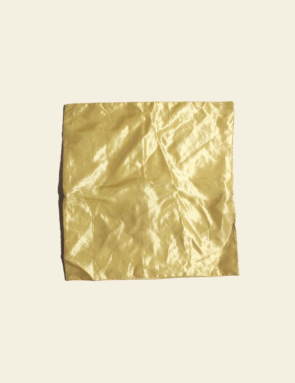 Yellow Gold Silk Cushion Cover