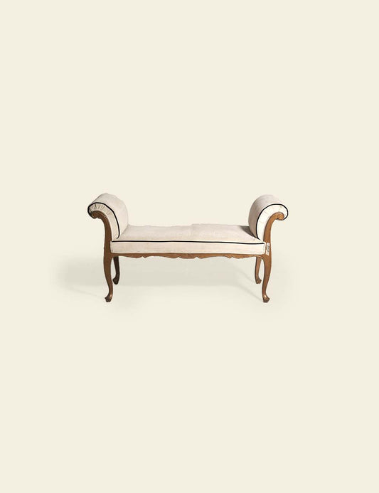 18th Century Italian Baroque Walnut Bench
