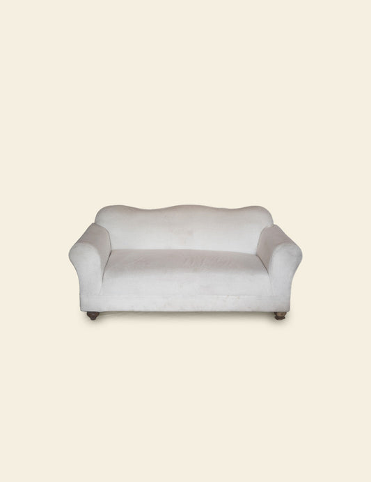 2 Seater White Sofa