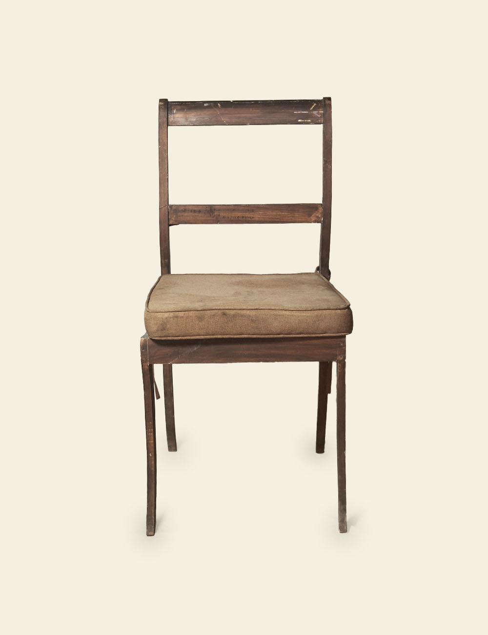 British Wooden Chair with Rustic Charm