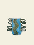 Form Seek Frosting Vase in Blue