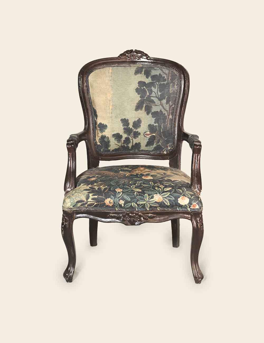 Louis XIV Walnut Large Armchair