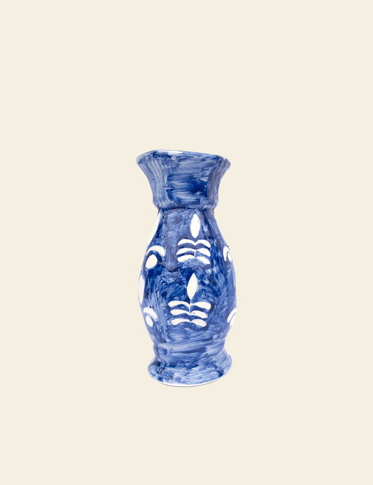 Matte Blue Flower Vase