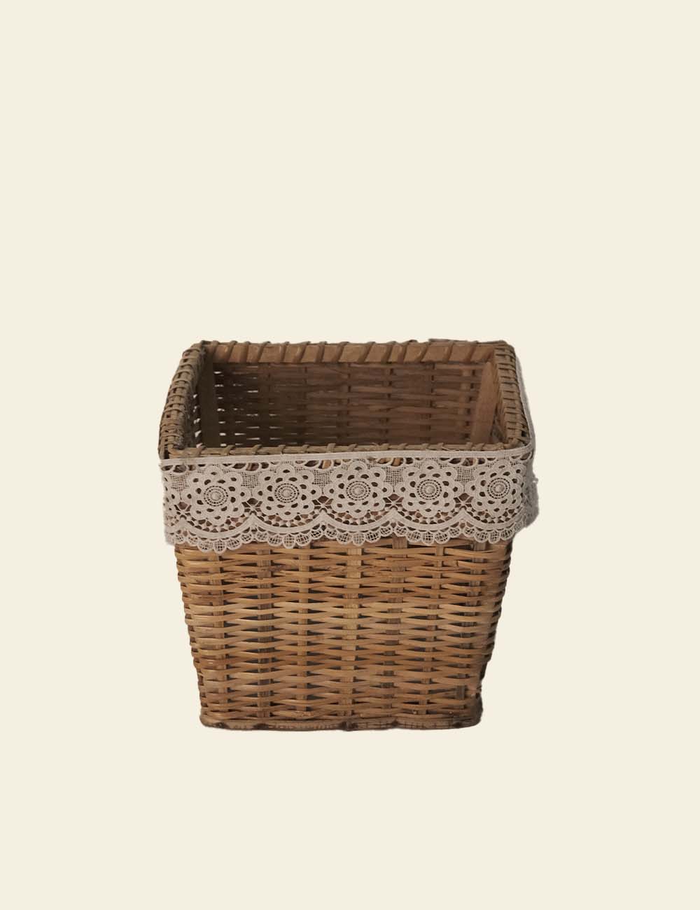 Square Rattan Laundry Basket