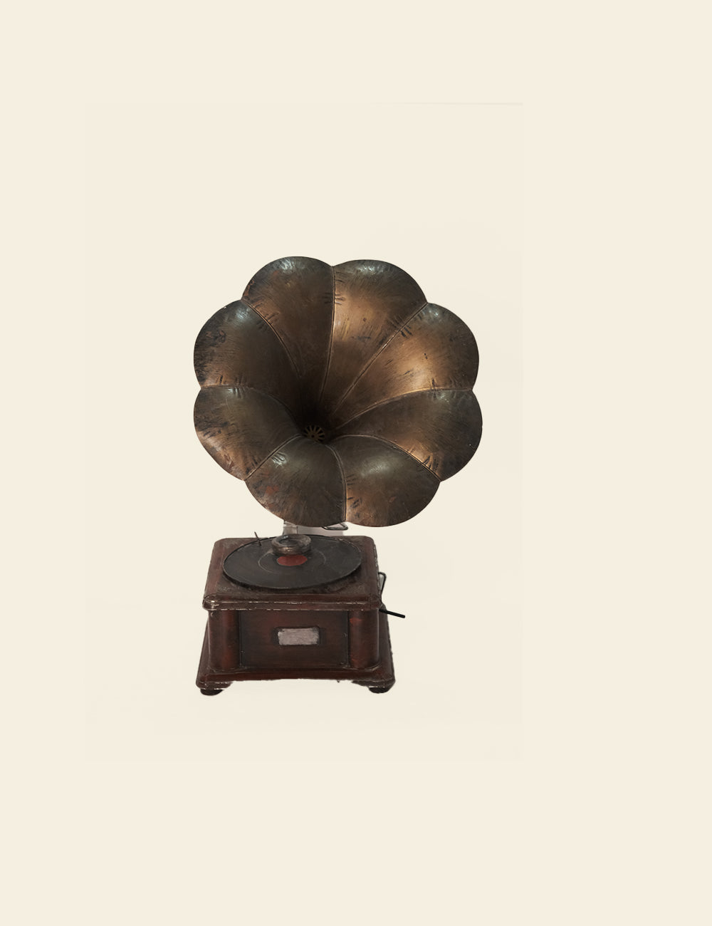 Antique Wooden Gramophone