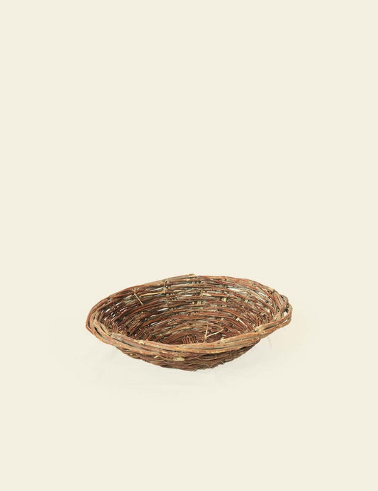 Antique Primitive Handmade Wicker Basket