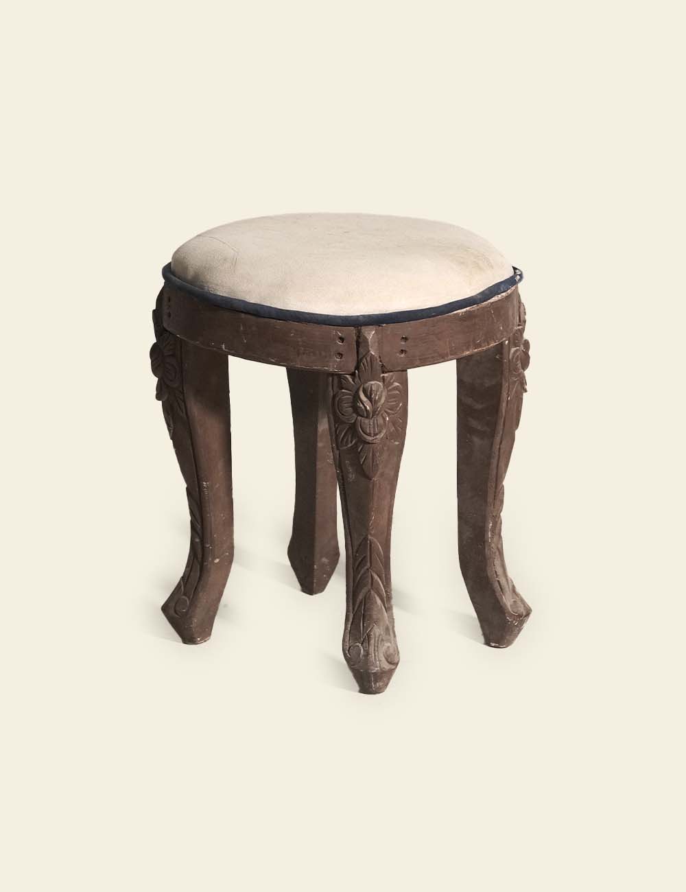 Antique Wooden Ottoman Stool