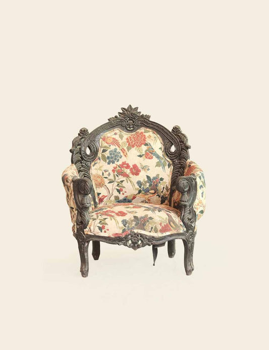 Antique Black Forest Side Chair
