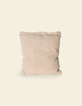 Beige Cotton Velvet Cushion