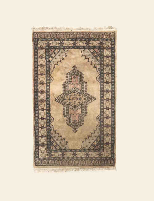 Beige & Dark Teal Runner