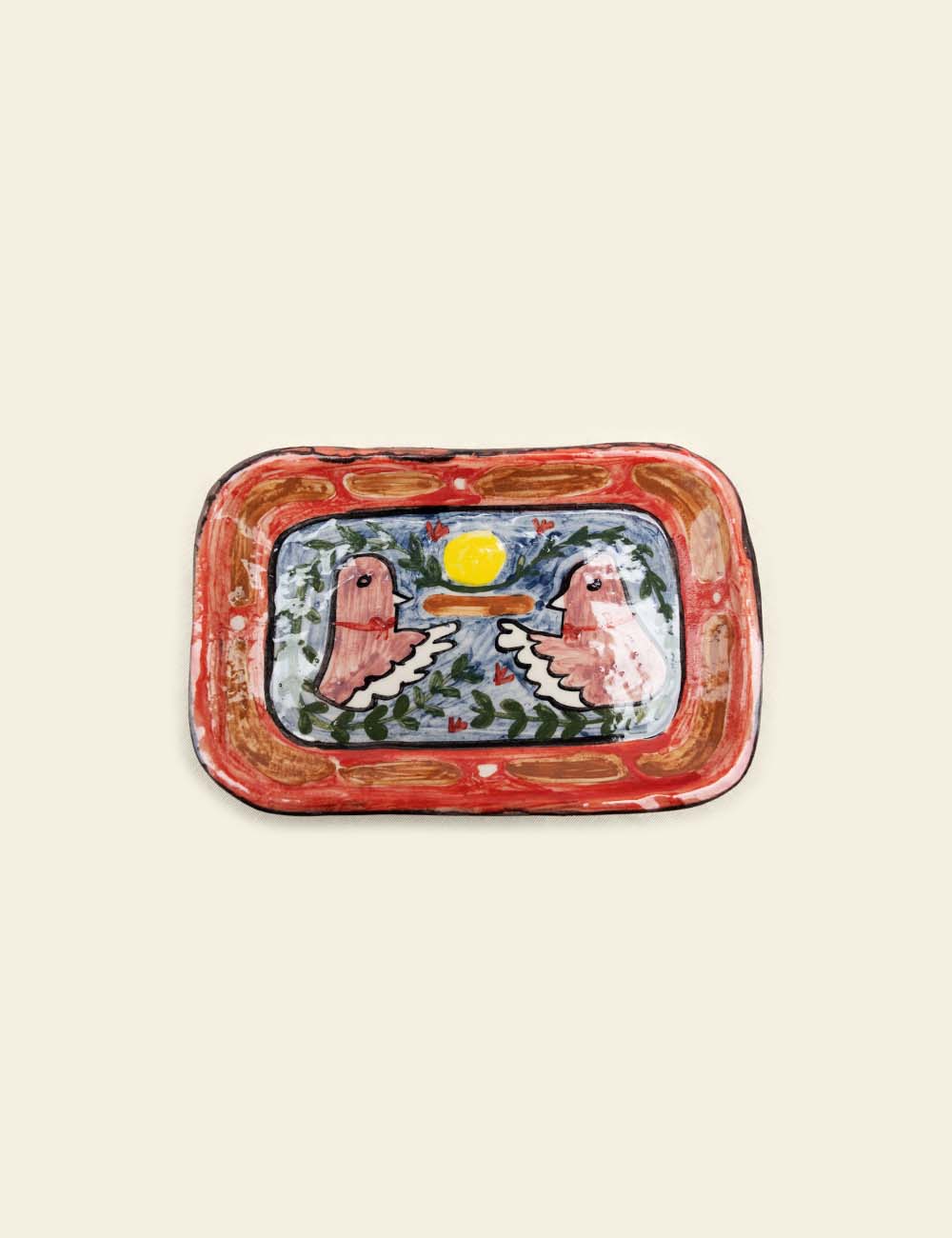 Bird Trio Butter Dish