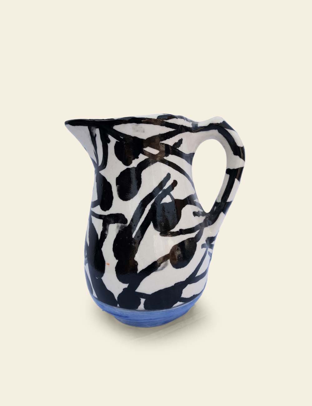 Black Abstract Pitcher