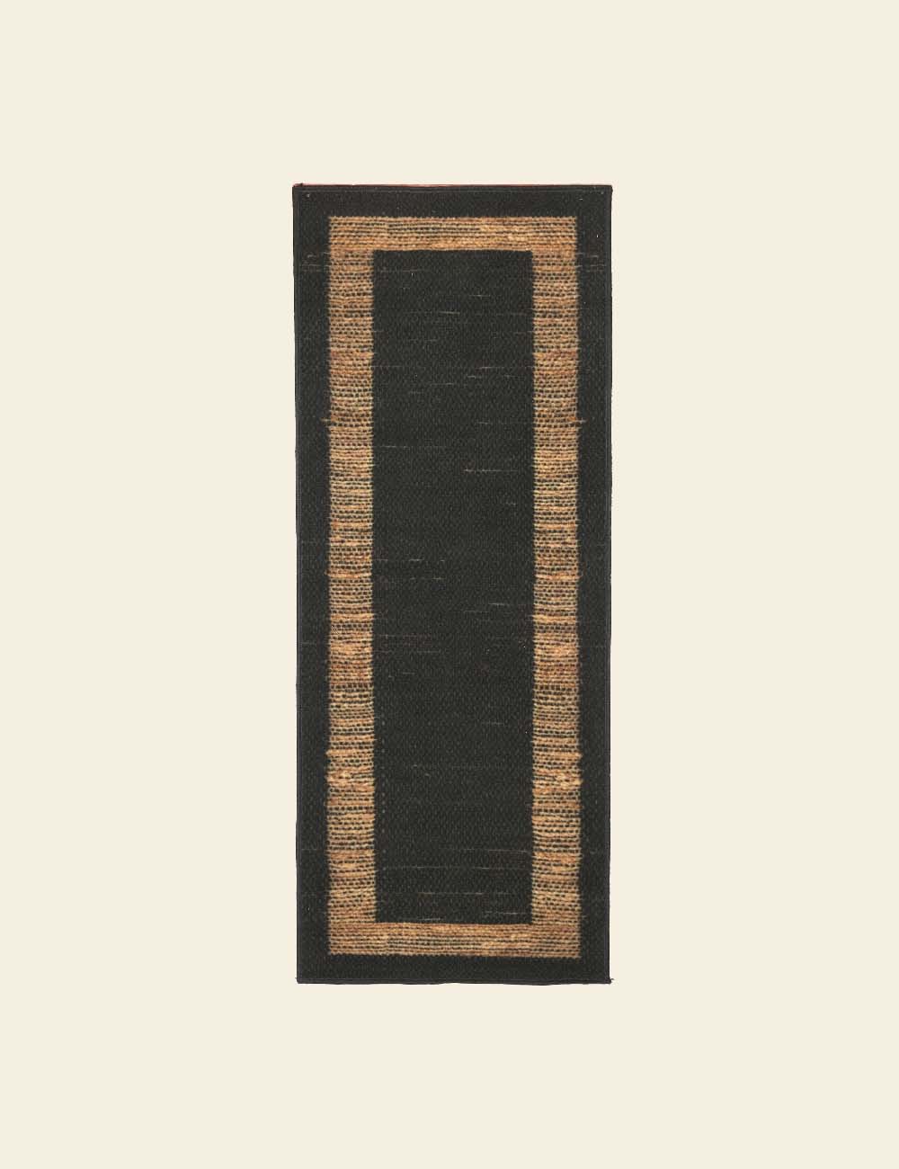 Black & Brown Jute Runner
