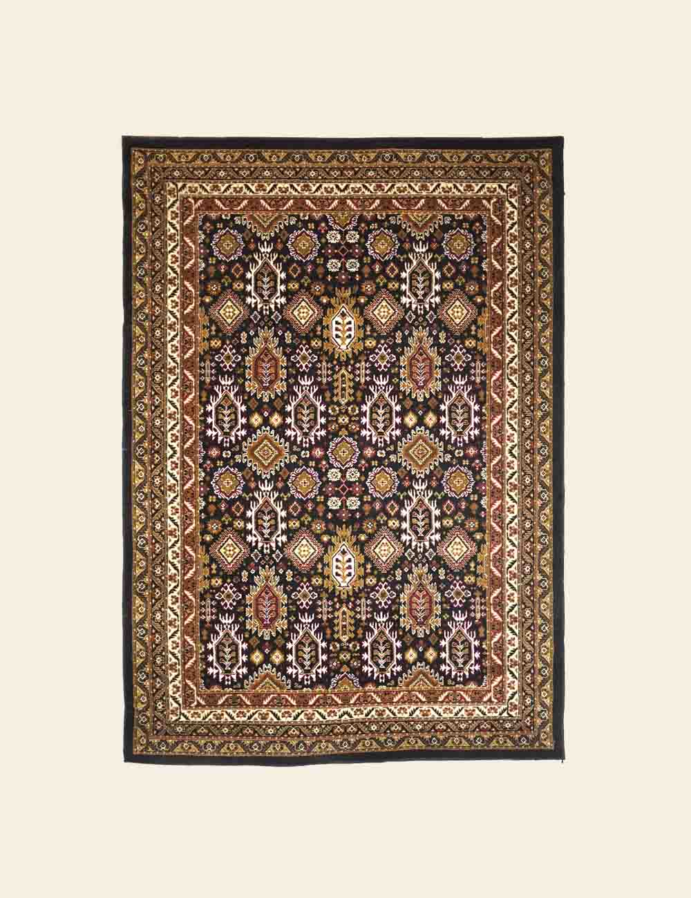 Black and Gold Irani Rug